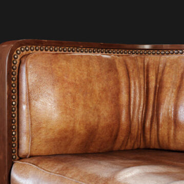 Rendu 3D d’un sofa de cuir Jacob Kjaer