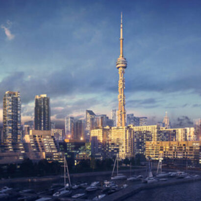 Proposition de visualisation conceptuelle 3d pour la Tour CN à Toronto
