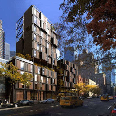 Rendu 3D d’un immeuble résidentiel de New York
